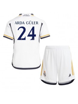 Real Madrid Arda Guler #24 Dječji Domaci Dres kompleti 2023-24 Kratak Rukavima (+ kratke hlače)